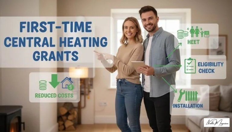 first-time central heating grants