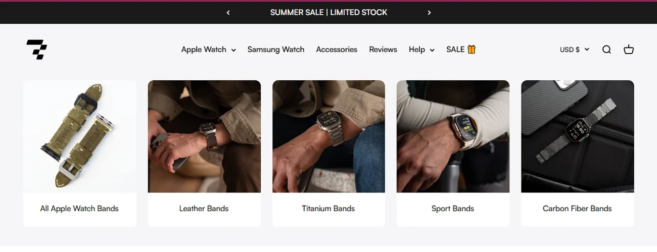 Apple Watch Ultra titanium bands