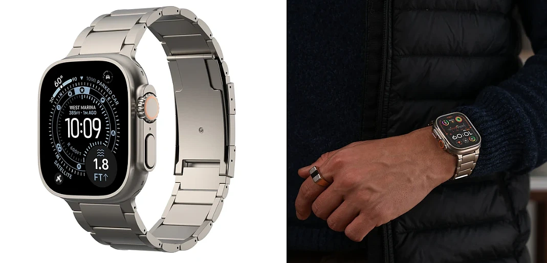 Apple Watch Ultra titanium bands