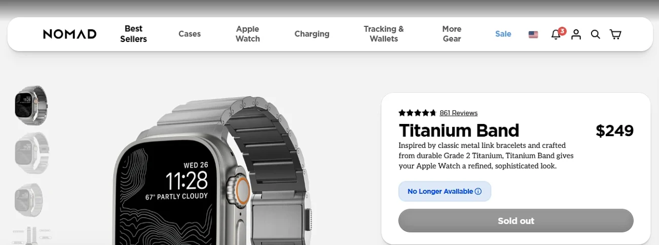 Nomad Titanium Band