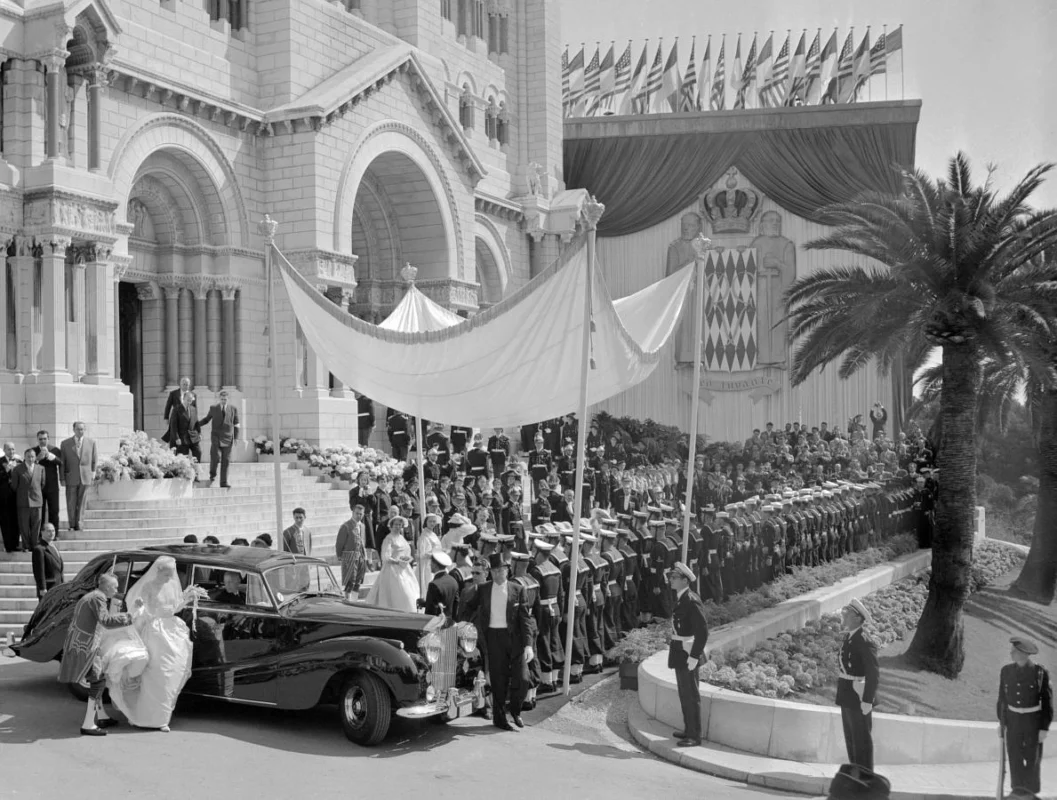 Grace Kelly and Prince Rainier III of Monaco, 19 April 1956