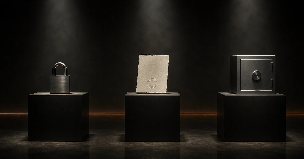Three things that hold their value by being unremarkable, and nothing else in the room