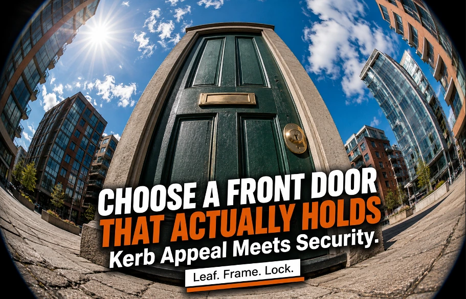 The door is the first thing anyone sees and the last thing standing between the street and the hallway. It has to be good at both