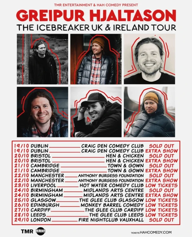 Greipur Hjaltason The Icebreaker UK Tour