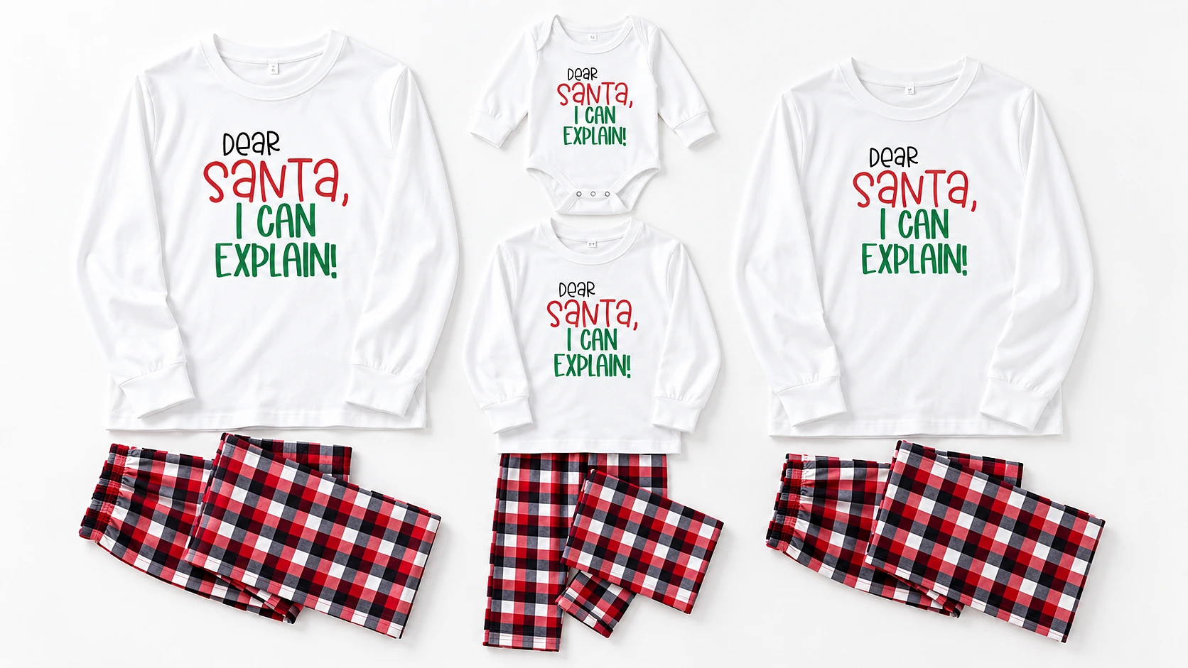 matching Christmas pyjamas